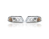 Headlight Assembly - Compatible/Replacement for '01-05 VW Volkswagen Passat - Halogen - Pair, Left Driver + Right Passenger Set - 3B0941016AQ, 3B0941015AQ