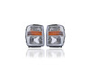 Headlight Assembly - Compatible/Replacement for '08-10 Ford F-250 SD/350 SD - Halogen, Composite Chrome Interior Bezel - Pair, Left Driver + Right Passenger Set - 7C3Z13008AA, 7C3Z13008BA - CAPA