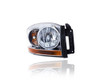 Headlight Assembly - Compatible/Replacement for '06-06 Dodge RAM Pickup 1500/2500/3500 - Halogen, Chrome Interior Bezel - Right Hand - Passenger - 55077794AD
