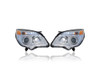 Headlight Assembly - Compatible/Replacement for '10-15 Chevrolet Equinox LTZ - Pair, Left Driver + Right Passenger Set - 23308256, 23383340