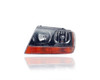 Headlight Assembly - Compatible/Replacement for '99-04 Jeep Grand Cherokee Laredo/Sport - Black Bezel With Amber Signal Lamp, On Bottom - Left Hand - Driver - 5103401AA - CAPA