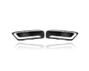 Fog Light Cover - Compatible/Replacement for '14-20 Chevrolet Impala LTZ - With LED Lamp Hole - Pair, Left Driver + Right Passenger Set - 23455346, 23455347