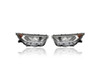 Headlight - Compatible/Replacement for '19-21 Toyota RAV4 XLE/Premium/Adventure/Limited/TRD (Japan Built) Halogen/LED, Chrome Bezel - Pair, Left Driver + Right Passenger Set - 8113042811, 8117042811