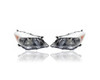 Headlight - Compatible/Replacement for '12-14 Toyota Yaris Hatchback L/LE-Only - Halogen - Pair, Left Driver + Right Passenger Set - 8113052D30, 8117052D30 - CAPA