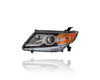 Headlight Assembly For 33150TK8A02 14-17 Honda Odyssey - Halogen, Black Bezel, Left Hand - Driver, CAPA