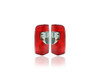 Tail Light - Compatible/Replacement for '02-03 Nissan Xterra - Pair, Left Driver + Right Passenger Set - 265507Z825, 265557Z825