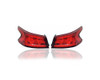 Tail Light - Compatible/Replacement for '16-18 Nissan Maxima - Outer On Body - Pair, Left Driver + Right Passenger Set - 265504RA1A, 265554RA1A - CAPA