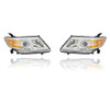Headlight Assembly For 11-13 Honda Odyssey - Halogen - Pair, Left Driver + Right Passenger Set - CAPA - 33100TK8A01, 33150TK8A01