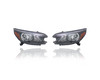 Headlight Assembly For 33100T0AA01, 33150T0AA01 12-14 Honda CR-V - Pair, Left Driver + Right Passenger Set, NSF