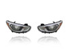 Headlight Assembly For 15-17 Hyundai Accent-Sedan, 15-16 Hatchback - Standard Type - CAPA - Pair, Left Driver + Right Passenger Set - 921021R710, 921011R710