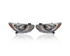 Headlight Assembly - Compatible/Replacement for '12-14 Hyundai Accent Sedan/Hatchback GLS/GS, 12-13 Accent Hatchback SE - Halogen Without LED Daytime Running - Pair Set - CAPA - 921021R010, 921011R010