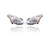 Headlight Assembly For 10-12 Nissan Altima Sedan/Hybrid - Pair Left Driver + Right Passenger Set, Halogen Type - 26010ZX00A, 26060ZX00A