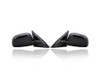 Door Mirror - Compatible/Replacement for '97-02 Mitsubishi Mirage Sedan - Powered, Black, Unpainted - Pair, Left Driver + Right Passenger Set - MR574380, MR574379