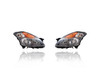 Headlight Assembly For 26010JA00B, 26060JA00B 07-09 Nissan Altima Sedan Hybrid - Halogen With Grey Bezel, Pair, Left Driver + Right Passenger Set, CAPA