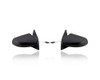Door Mirror - Compatible/Replacement for '91-96 Saturn Coupe - Manual, Black - Pair, Left Driver + Right Passenger Set - 21096372, 21096374