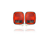 Tail Light - Compatible/Replacement for '76-80 Jeep CJ Scrambler - Pair, Left Driver + Right Passenger Set - J5457198, J5457197