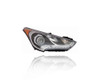Headlight Assembly - Compatible/Replacement for '12-17 Hyundai Veloster Turbo/R-Spec 1.6T - Projector Halogen With LED Daytime Running Lamp - Right Hand - Passenger - 921022V110