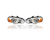 Headlight Assembly - Compatible/Replacement for '03-05 Chrysler Sebring Coupe - Halogen - Pair, Left Driver + Right Passenger Set - MN133282, MN133281