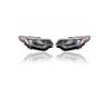 Headlight Assembly - Compatible/Replacement for '19-20 Kia Optima (Exclude SX) - Halogen With LED Daytime Running Lamp - Pair, Left Driver + Right Passenger Set - 92102D5500, 92101D5500 - CAPA