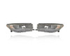 Headlight Assembly - Compatible/Replacement for '19-19 Toyota Highlander SE - Halogen With LED Daytime Running Lamp, Dark Black Interior - Pair, Set - 811100E560, 811500E560 - CAPA