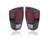 Tail Light Assembly - Compatible/Replacement for '20-22 Toyota Tacoma TRD Pro - LED, Black Trim Sport Interior Bezel - Pair, Left Driver + Right Passenger Set - 8155004230, 8156004230
