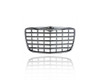 Grille - Compatible/Replacement for '05-07 Chrysler 300 5.7/6.1L ('08 Code MF5, 09-10 MFV) With Fog Lamp - Chrome/Silver, With Emblem Provision - 4805928AC