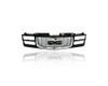 Grille - Compatible/Replacement for '94-02 GMC C/K-Pickup With Composite Rectangle Headlamp - Emblem Chrome Black, With Emblem Provision - 12388709