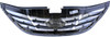 Grille For 863503S100 11-13 Hyundai Sonata - Chrome/Black - With Emblem Provision