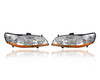 Headlight Assembly For 98-00 Honda Accord Sedan/Coupe - Pair (Both Left Driver & Right Passenger) Set