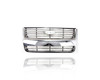 Grille - Compatible/Replacement for '06-10 Ford Explorer XLT/Limited - Chrome Frame, Black Insert, With Emblem Provision - 8L2Z8200DA