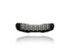 Grille - Compatible/Replacement for '14-16 Kia Forte/5 Sedan/Hatchback LX/EX-Only - Main Upper Chrome Frame, Gray Insert - 86350A7500 CAPA