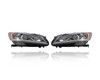 Headlight Assembly For HO2503168; HO2502168 16-17 Honda Accord Sedan LX-Model - Pair Left and Right Set, Halogen-Type, NSF