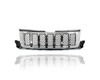 Grille - Compatible/Replacement for '11-13 Jeep Grand Cherokee Overland - Main Upper, Chrome Frame Black Insert - 57010708AE