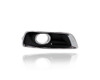 Fog Light Cover - Compatible/Replacement for '13-15 Chevrolet Malibu, 16-16 Limited Eco/LT/LTZ - With Hole, Chrome Black - Pair, Left Driver + Right Passenger Set - 20768846, 20768823