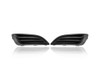 Fog Light Cover - Compatible/Replacement for '14-19 Ford Fiesta Sedan, 14-14 Hatchback S/Titanium/Se Without Body Kit - Textured, Black - Pair, Set - D2BZ15266AA, D2BZ15266BA