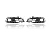 Fog Light Cover - Compatible/Replacement for '16-18 BMW 3-Series Sedan/Wagon Hybrid/Luxury Without M-Sport - Front Bezel - Pair, Left Driver + Right Passenger Set - 51117396878, 51117396877