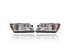 Headlight Assembly - Compatible/Replacement for '09-20 Dodge Journey - Halogen, Chrome Interior Bezel - Pair, Left Driver + Right Passenger Set - 5116288AD, 5116289AD - CAPA