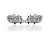 Headlight Assembly - Compatible/Replacement for '03-06 Dodge Sprinter - Without Fog Lamp - Pair, Left Driver + Right Passenger Set - 5124528AA, 5124526AA - CAPA
