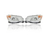 Headlight Assembly - Compatible/Replacement for '14-16 Subaru Forester 2.5L Touring - HID/Xenon, Chrome Bezel - Pair, Left Driver + Right Passenger Set - 84002SG042, 84002SG052 - CAPA