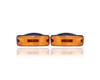 Side Marker Light - Compatible/Replacement for '86-89 Hyundai Excel/Mitsubishi Precis - Rear - Pair, Left Driver + Right Passenger Set - 9230721551
