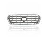 Grille - Compatible/Replacement for '13-15 Toyota Land Cruiser - Chrome Frame Silver Insert, Emblem Provision - 5310160916