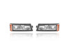 Cornering Light For 03-07 Chevrolet Silverado, 02-06 Avalanche (Without Body Cladding) - Both Pair, Left Driver Right Passenger Hand (CAPA-Certified) - 15199557, 15199556