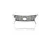 Grille - Compatible/Replacement for '13-15 Lexus RX350 F-Sport (Canada-Built) 6Speed/FWD - Upper Chrome Outer Frame, Silver Billet, Emblem Provision - 531010E160