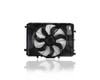 Dual Radiator and Condenser Fan Assembly - Replacement for '12-15 Mercedes-Benz SLK250, 13-19 B250, 14-19 CLA250, 15-20 GLA250 4Cy 1.8/2.0T - With Brushless Motor & Fan Control Module - 2465000064