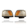 Cornering Light Assembly For 10/86-91 Toyota Camry Sedan/Wagon - Pair, Left Driver + Right Passenger Set - 8161032081, 8162032081