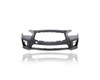 Bumper Cover - Compatible/Replacement for '14-17 Infiniti Q50/Hybrid Sport/Red 400 - Front, Primed Without Sensor Hole, 620224HD0H