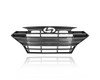 Grille - Compatible/Replacement for '19-20 Hyundai Elantra Sedan SE/SEL/Value/Eco - Main, Chrome Frame Black Insert Without Cruise Sensor Hole - 86350F3510 CAPA