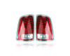 Tail Light Assembly - Compatible/Replacement for '13-22 RAM Pickup 1500/Classic, 13-18 2500/3500 - LED, Chrome Outer Trim - Pair, Left Driver + Right Passenger Set - 68093078AC, 68093079AC CAPA
