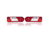 Tail Light Assembly - Compatible/Replacement for '15-22 Ford Transit (Exclude 350HD/Dual Rear Wheel) - Single Rear Wheel, Halogen - Pair, Left Driver + Right Passenger Set - CK4Z13404K, CK4Z13405G