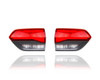 Tail Light Assembly Compatible/Replacement for '14-22 Jeep Grand Cherokee/WK Halogen On Liftgate, Gray Trim Without Platinum Insert Pair, Left Driver + Right Passenger Set 68236106AB, 68236107AB